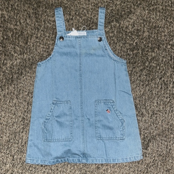 Rainbow pot denim dress - Picture 1 of 5